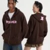 YOURTURN UNISEX - Zip-up Sweatshirt - Dark Brown 1 YOURTURN UNISEX - Zip-up Sweatshirt - Dark Brown -Yourturn Shop 92ac2fc54b6948dfa3bb54558b654ae7