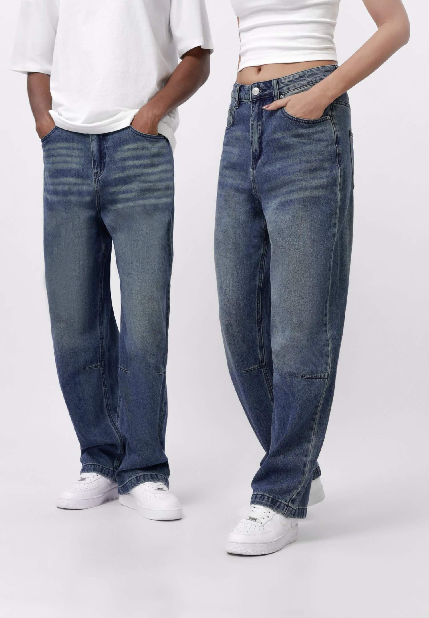 YOURTURN UNISEX - Baggy Jeans - 966 - Dirty Denim 3 YOURTURN UNISEX - Baggy Jeans - 966 - Dirty Denim