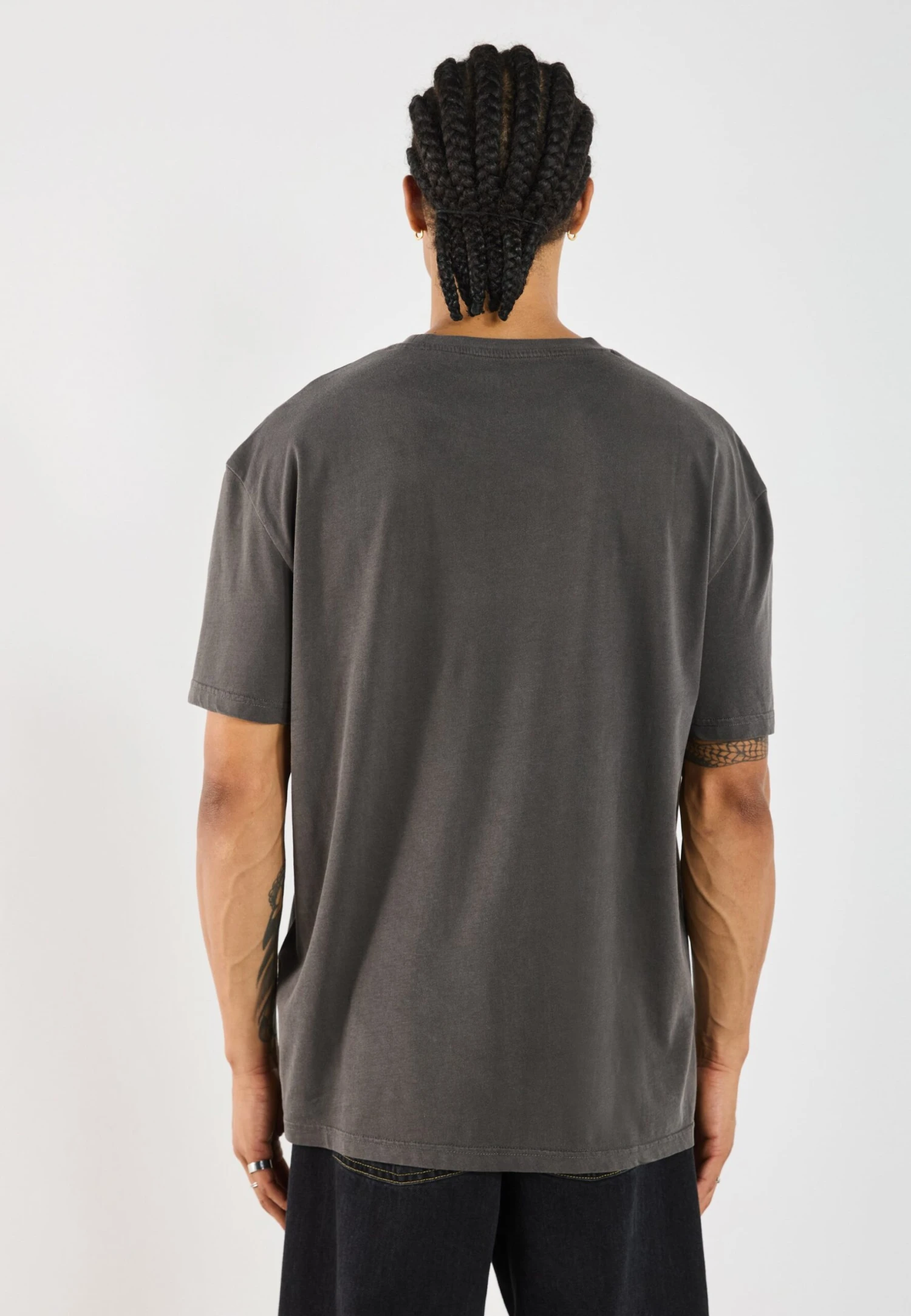 YOURTURN UNISEX BASIC GARMENT WASHED - Basic T-shirt - Asphalt 7 YOURTURN UNISEX BASIC GARMENT WASHED - Basic T-shirt - Asphalt - Image 5