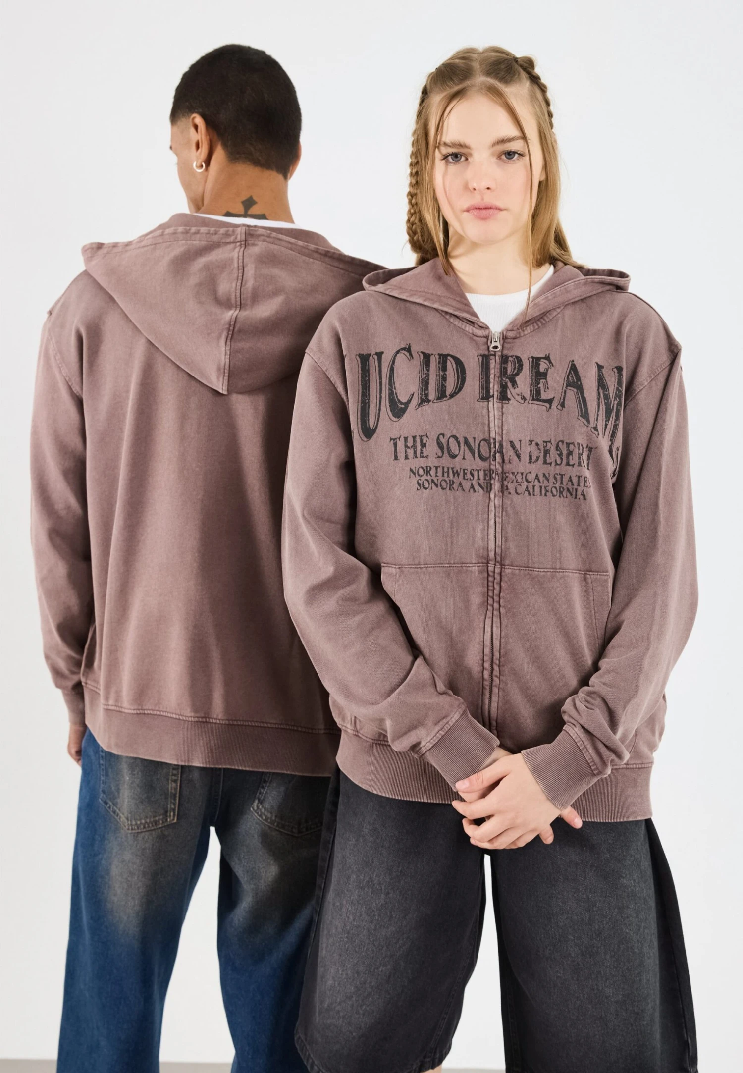 YOURTURN UNISEX - Sweatshirt - Brown Wash 7 YOURTURN UNISEX - Sweatshirt - Brown Wash - Image 5
