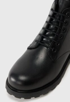 LEATHER UNISEX - Lace-up Ankle Boots - Black 13 LEATHER UNISEX - Lace-up Ankle Boots - Black -Yourturn Shop 97b6186792a14511b40a8292ba141888