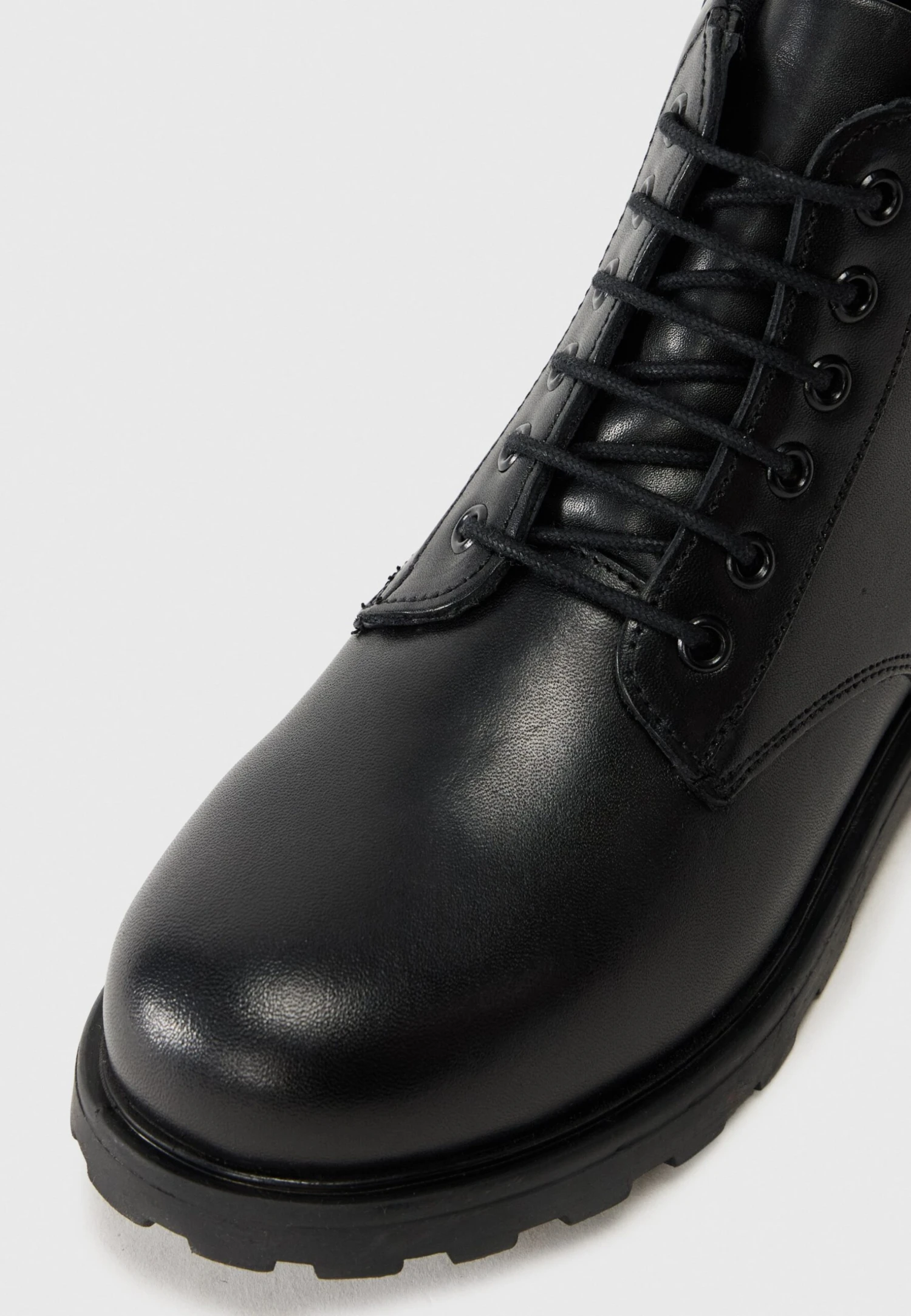 LEATHER UNISEX - Lace-up Ankle Boots - Black 8 LEATHER UNISEX - Lace-up Ankle Boots - Black - Image 6