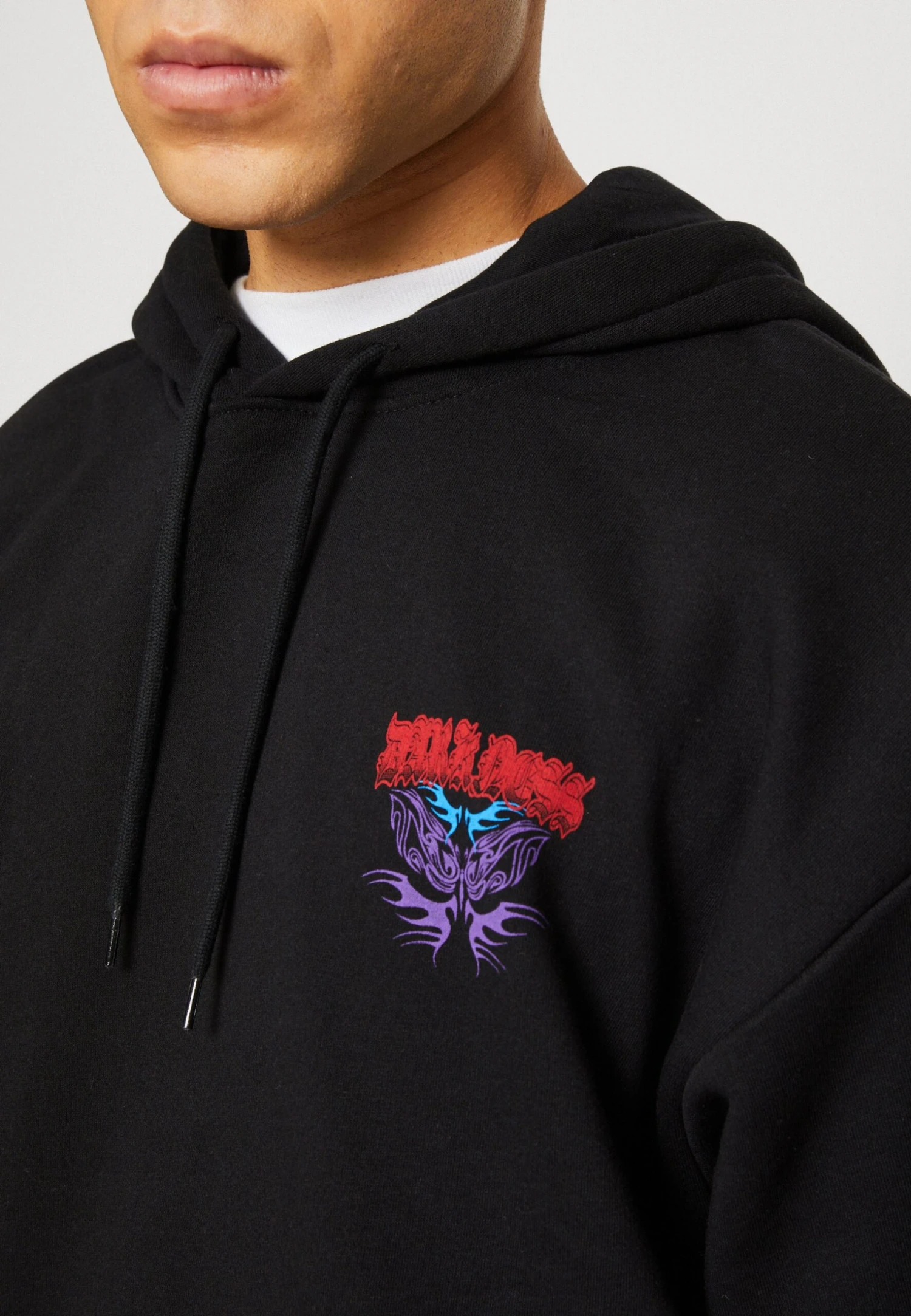 YOURTURN Darkness But- Sweatshirt - Black 8 YOURTURN Darkness But- Sweatshirt - Black - Image 6