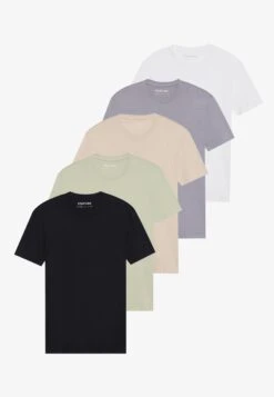 YOURTURN UNISEX 5 PACK BASIC LOOSE T-SHIRT - Basic T-shirt - Black 22 YOURTURN UNISEX 5 PACK BASIC LOOSE T-SHIRT - Basic T-shirt - Black -Yourturn Shop 9934e399035f4c58b96fd80927d8b3e1 1