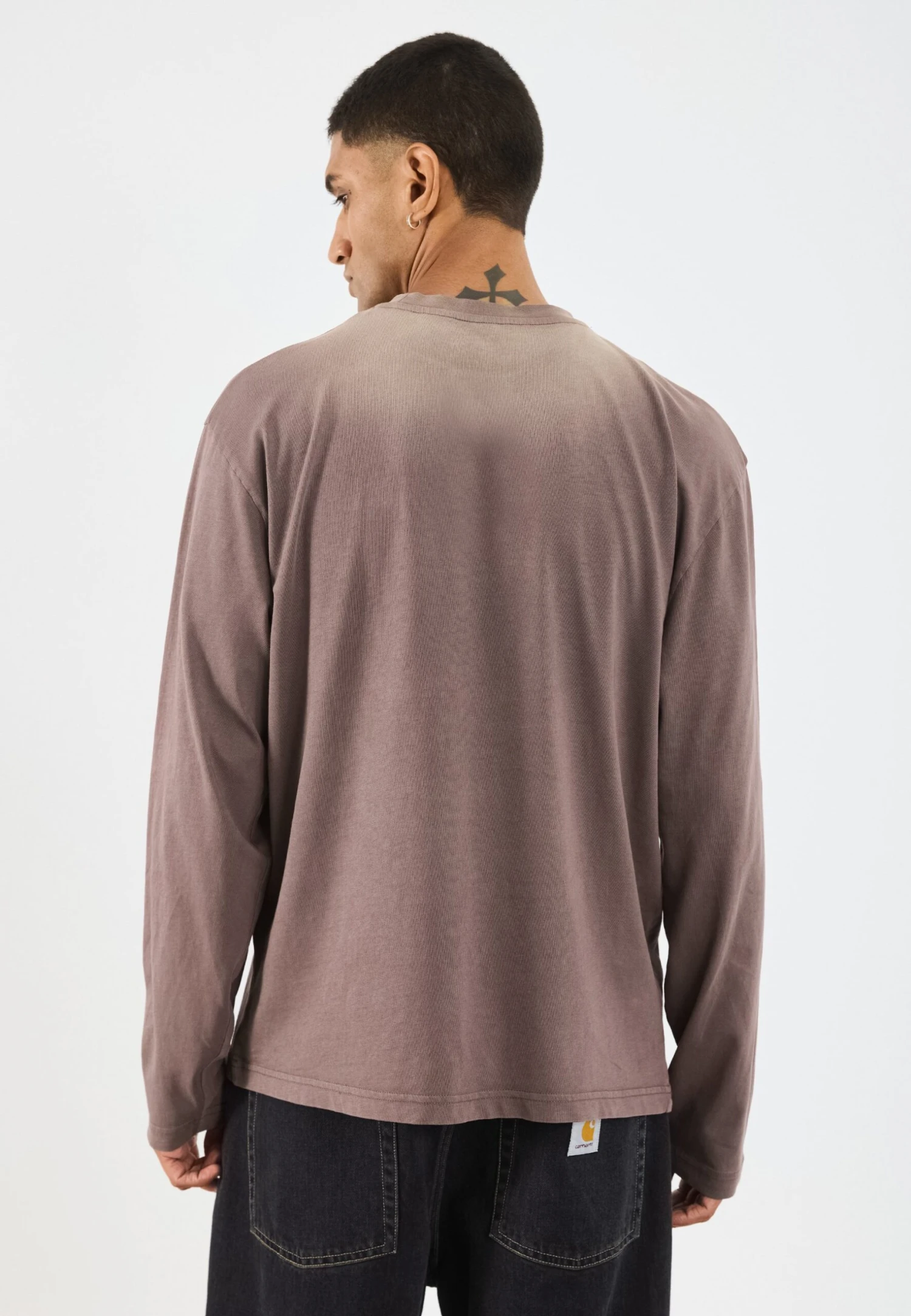 YOURTURN UNISEX - Long Sleeved Top - Brown Wash 7 YOURTURN UNISEX - Long Sleeved Top - Brown Wash - Image 5