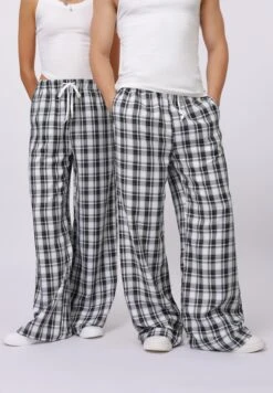 YOURTURN UNISEX - Trousers - Black,white,light Grey