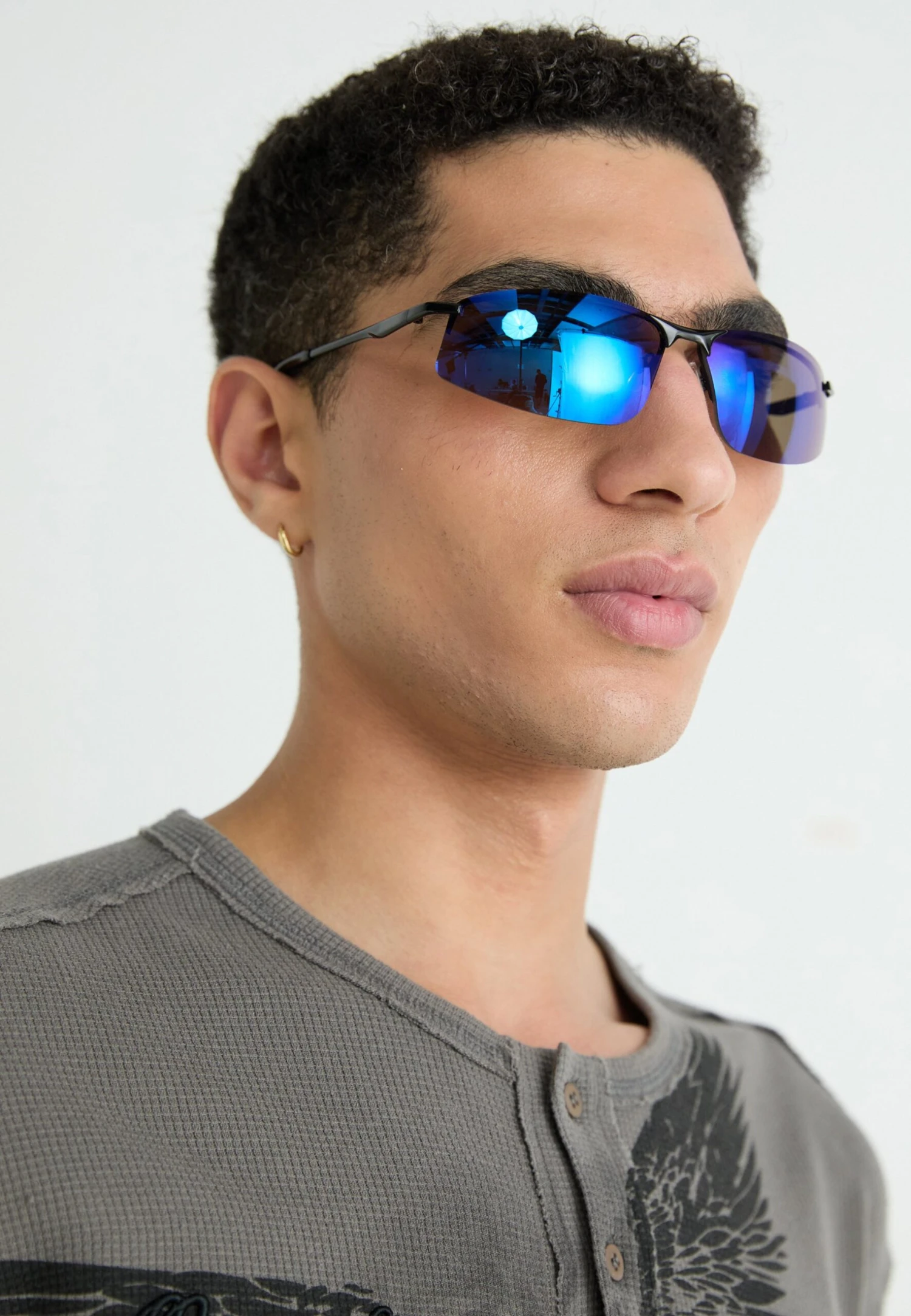 YOURTURN UNISEX - Sunglasses - Blue 3 YOURTURN UNISEX - Sunglasses - Blue