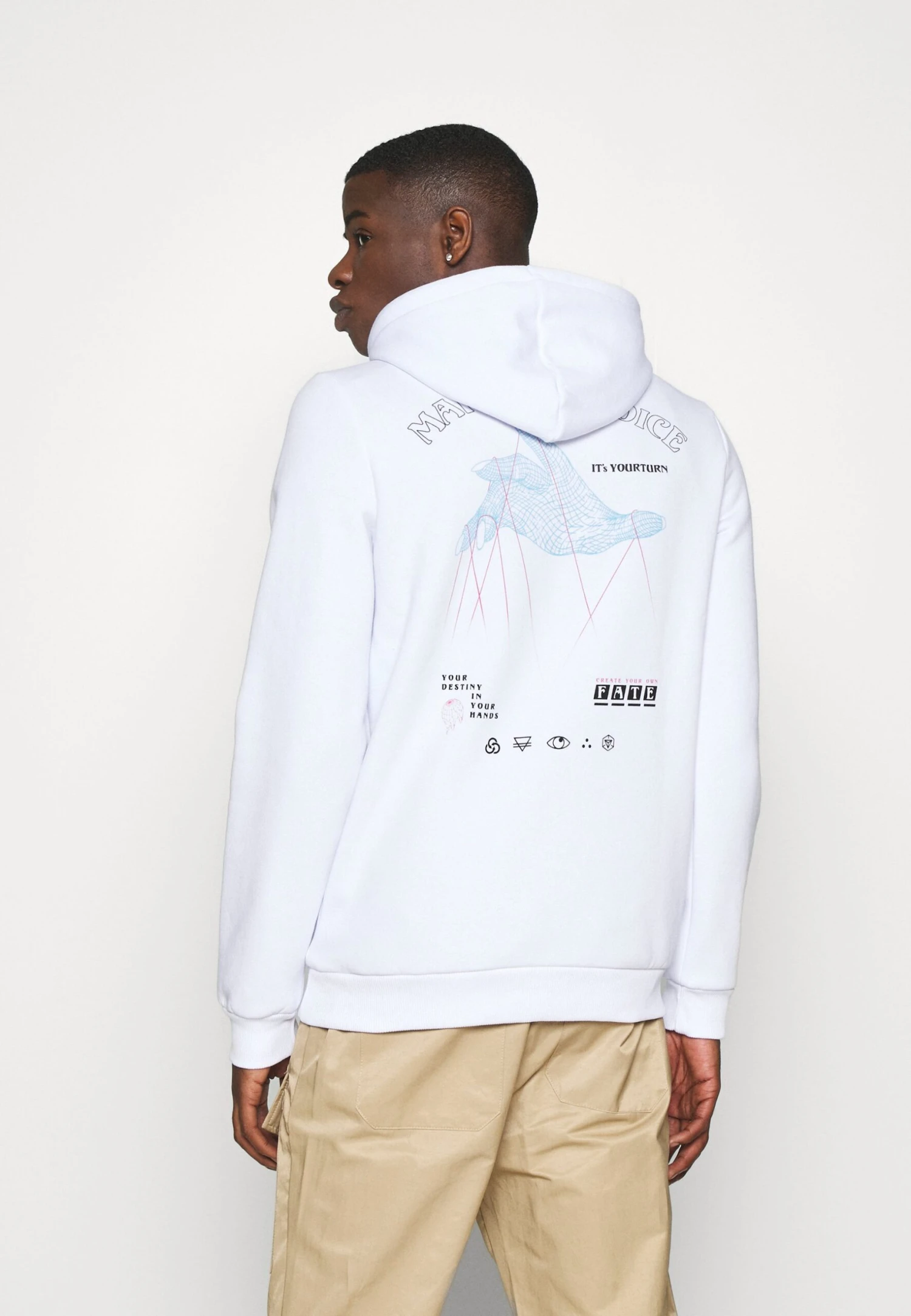 YOURTURN Unisex - Hoodie - White 3 YOURTURN Unisex - Hoodie - White