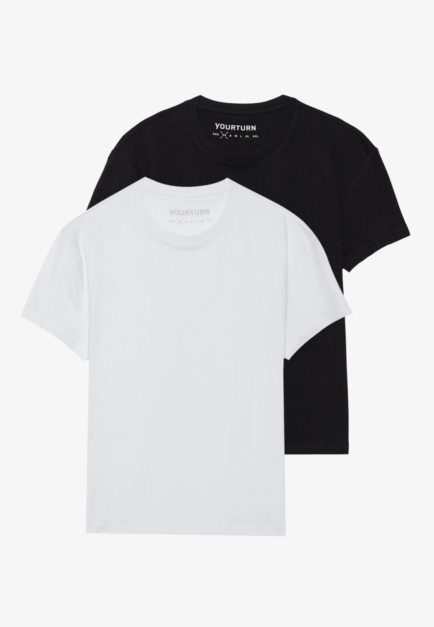 YOURTURN BASIC BABY T-SHIRT UNISEX 2 PACK - Basic T-shirt - Black/white 7 YOURTURN BASIC BABY T-SHIRT UNISEX 2 PACK - Basic T-shirt - Black/white - Image 5