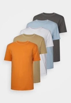 YOURTURN Unisex 5 Pack - Basic T-Shirt - White/Apricot/Light Blue 14 YOURTURN Unisex 5 Pack - Basic T-Shirt - White/Apricot/Light Blue -Yourturn Shop ac01883394f243b19aa4c83fb52974fc