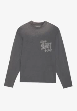 YOURTURN UNISEX - Long Sleeved Top - Grey Wash -Yourturn Shop ad29f258986f40cb946aada141458ca6