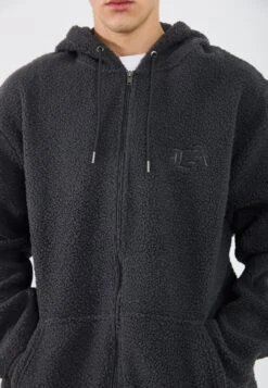 YOURTURN TEDDY JACKET UNISEX - Fleece Jacket - Forged Iron 17 YOURTURN TEDDY JACKET UNISEX - Fleece Jacket - Forged Iron -Yourturn Shop ae32ede7a1b744d3ab74b57740952d3e