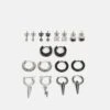 YOURTURN 9 PACK UNISEX - Earrings - Silver-coloured/black 2 YOURTURN 9 PACK UNISEX - Earrings - Silver-coloured/black -Yourturn Shop b1dbe9dbae0f495fa0ab6cf475aa6647