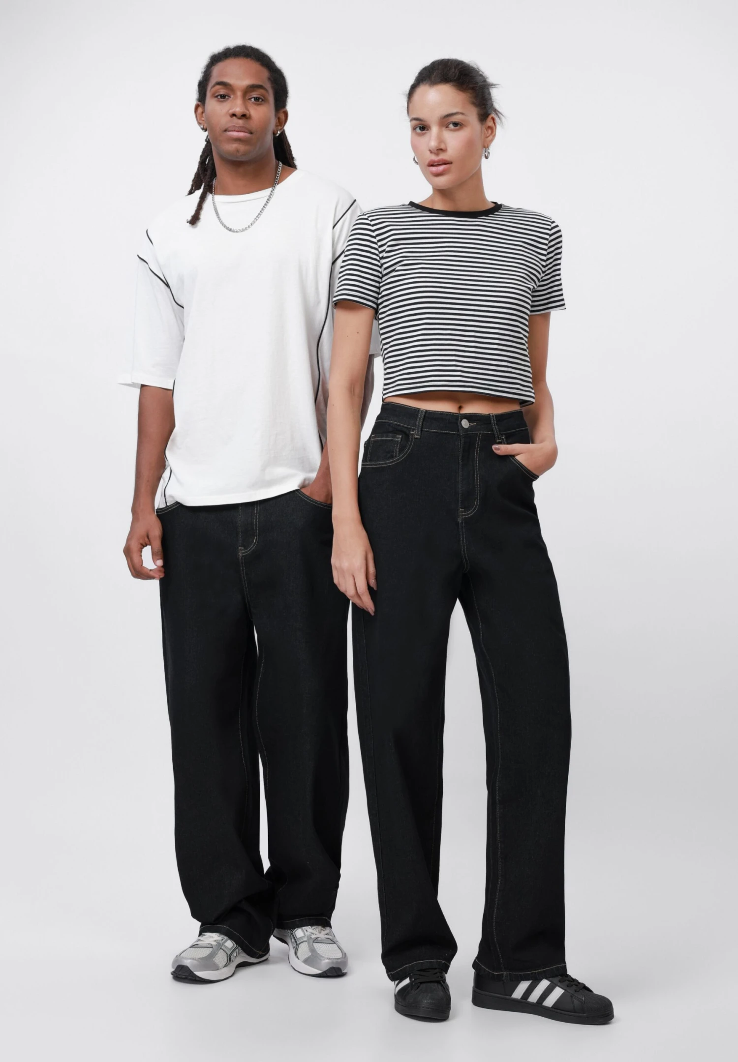 YOURTURN UNISEX - Baggy Jeans - Dark Blue 4 YOURTURN UNISEX - Baggy Jeans - Dark Blue - Image 2