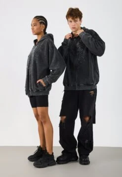 YOURTURN UNISEX - Zip-up Sweatshirt - Gray -Yourturn Shop b36b02a7936f4f16a9ead484e981afb8