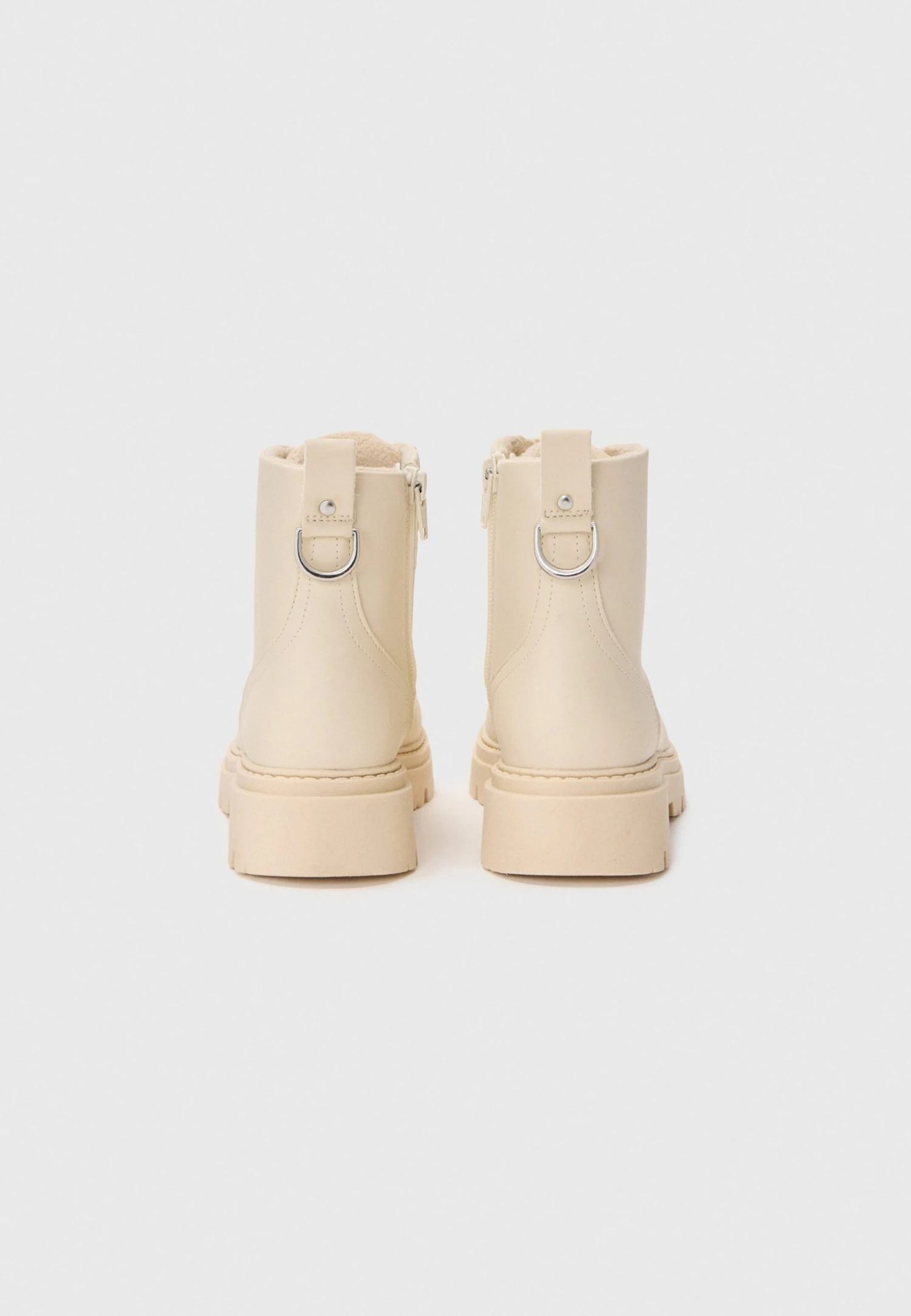 UNISEX - Lace-up Boots - Beige 4 UNISEX - Lace-up Boots - Beige - Image 3