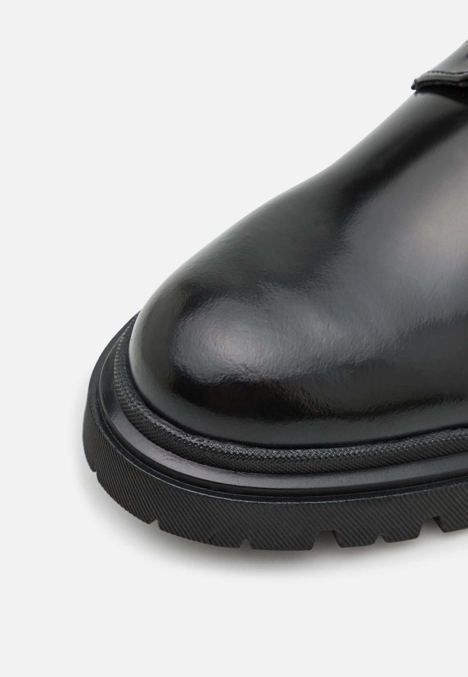 YOURTURN Leather Unisex - Casual Lace-Ups - Black 8 YOURTURN Leather Unisex - Casual Lace-Ups - Black - Image 6