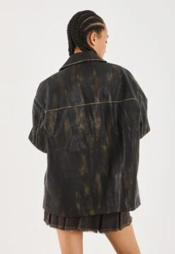 YOURTURN UNISEX - Faux Leather Jacket - Dark Grey 14 YOURTURN UNISEX - Faux Leather Jacket - Dark Grey -Yourturn Shop b9af4ce2158c49538277c284fccec193