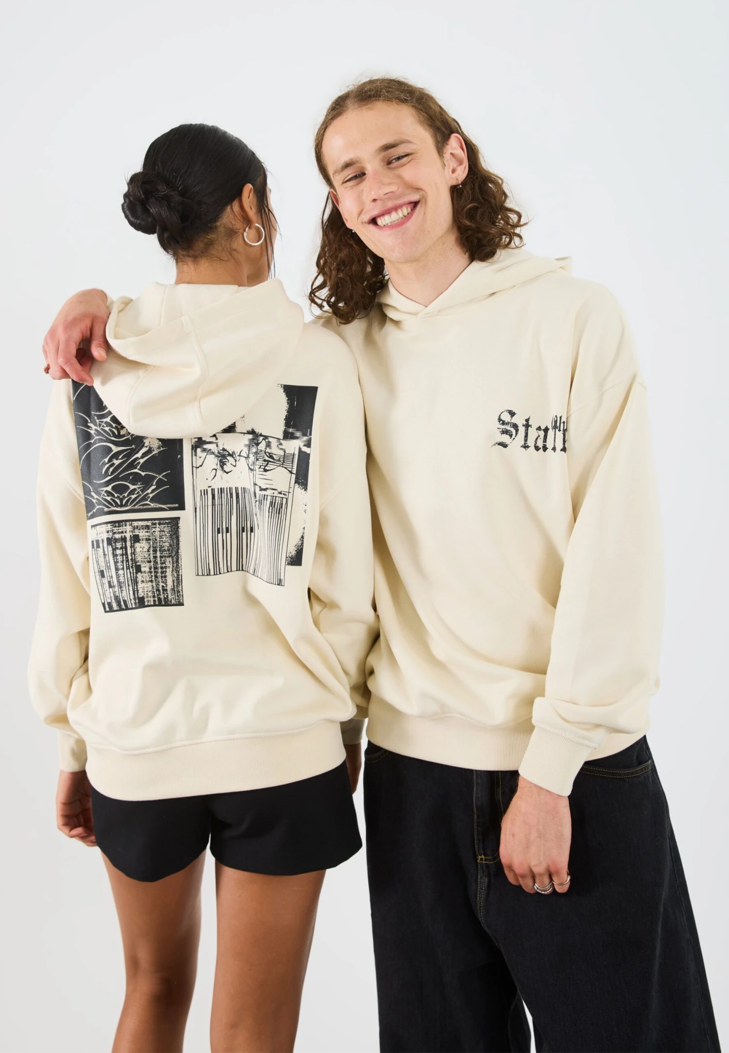 YOURTURN UNISEX - Hoodie - Sand 3 YOURTURN UNISEX - Hoodie - Sand