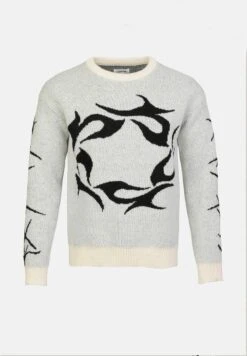 YOURTURN UNISEX - Jumper - Black /ivory -Yourturn Shop bd2cf5daef994032b82a1cb8b6c15e5f