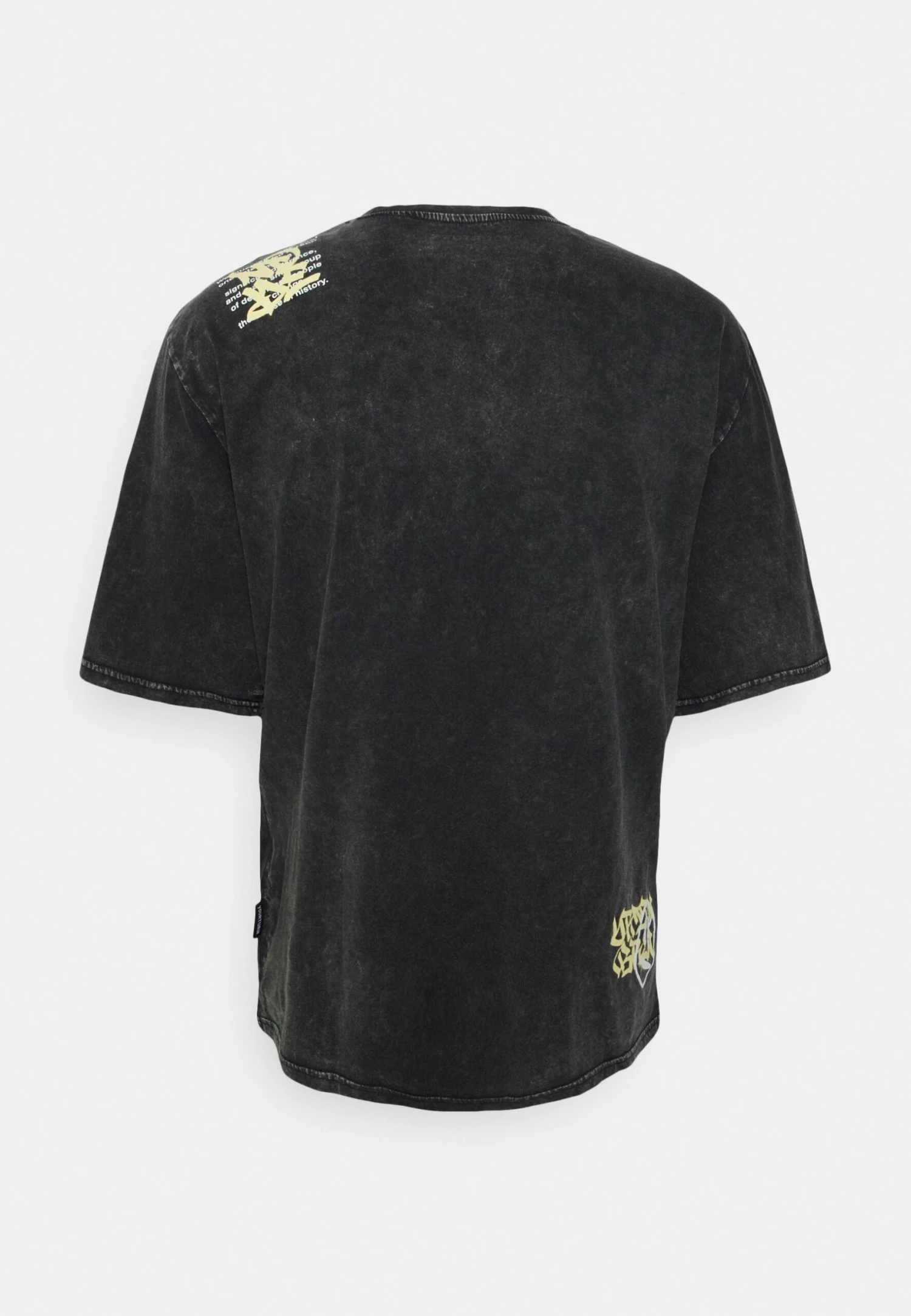 YOURTURN Print Wash Unisex - Print T-Shirt - Black 4 YOURTURN Print Wash Unisex - Print T-Shirt - Black - Image 2