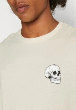 YOURTURN SkullGraphic- Print T-Shirt - Beige -Yourturn Shop c564c1f2f9e743cc97f7df38fcdd588c