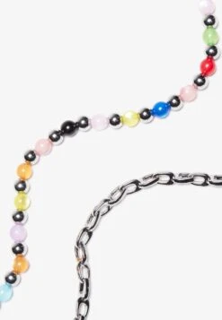 YOURTURN UNISEX 2 PACK - Necklace - Silver-coloured -Yourturn Shop c9f0f9406be14232924a43ab3f35bf7f