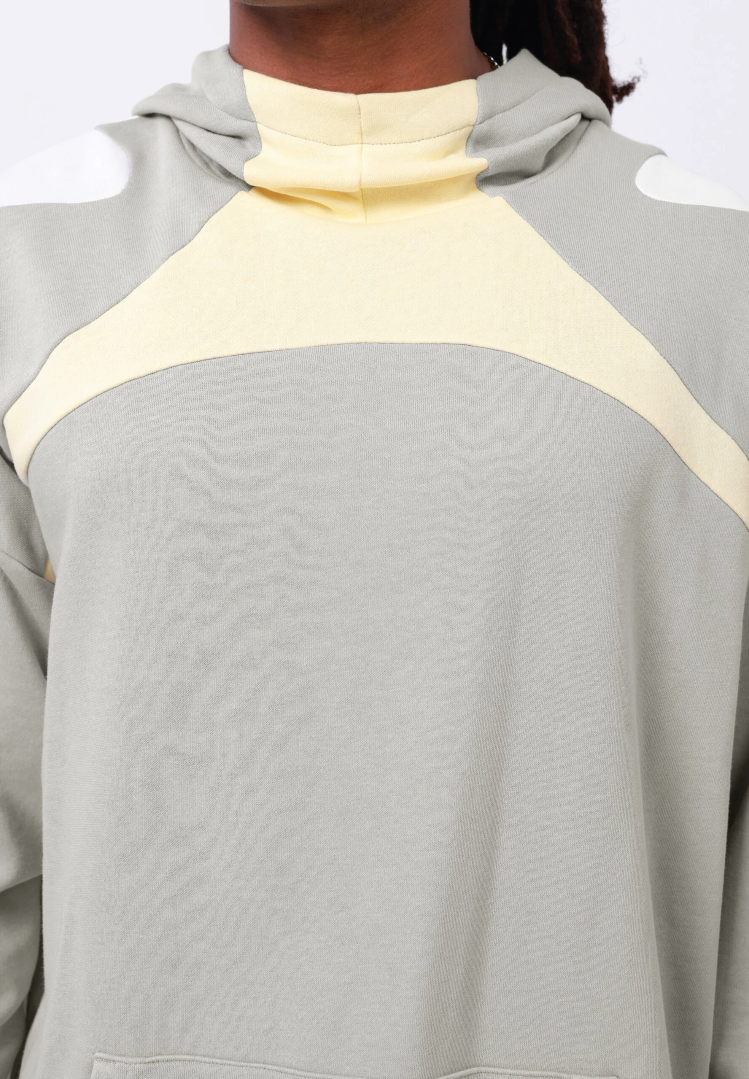 YOURTURN UNISEX - Hoodie - Grey/cream/white 8 YOURTURN UNISEX - Hoodie - Grey/cream/white - Image 6