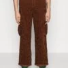 YOURTURN Corduroy Unisex - Cargo Trousers - Dark Brown -Yourturn Shop ca80e85287d645dc850f871c6e801d99