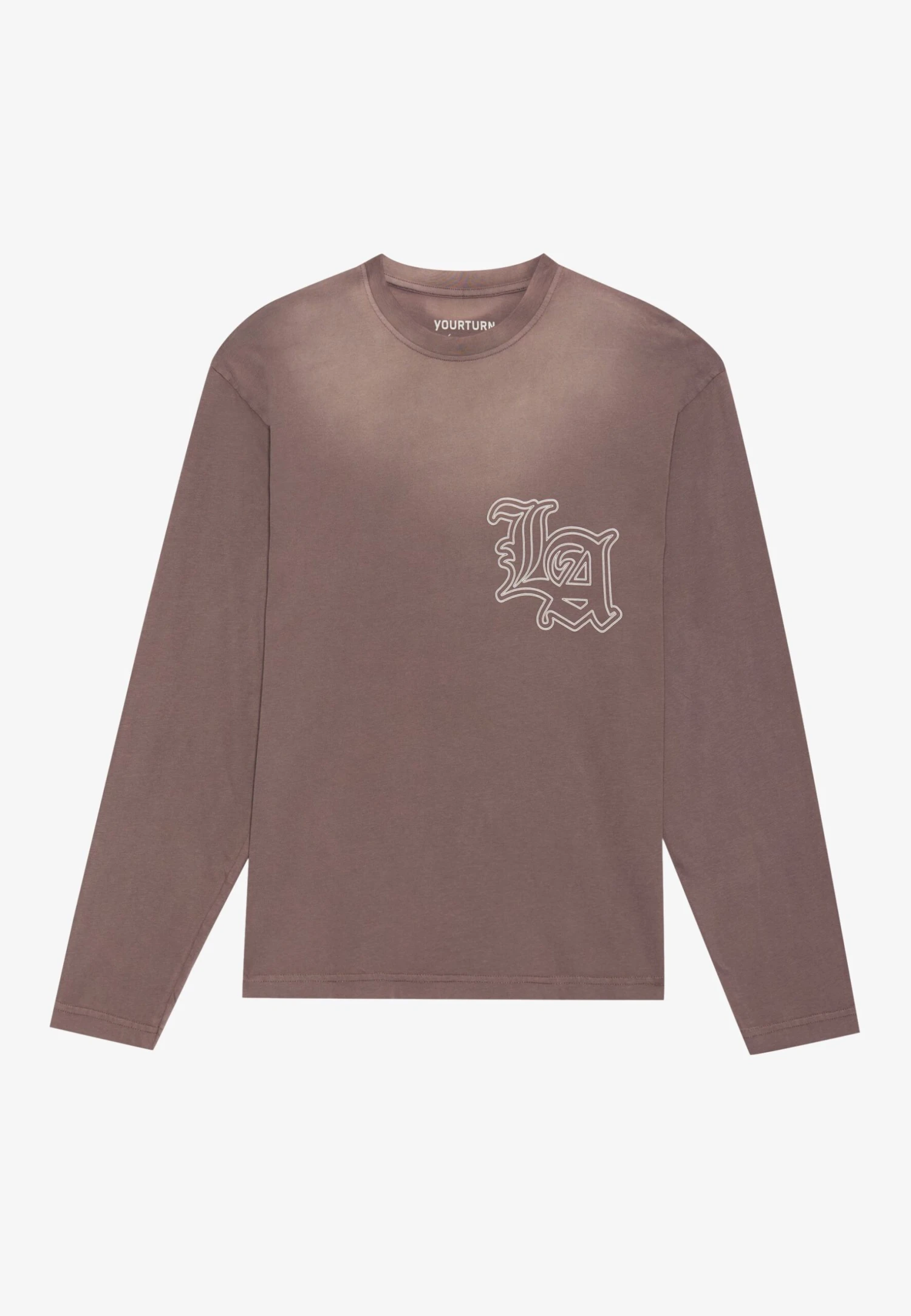 YOURTURN UNISEX - Long Sleeved Top - Brown Wash 8 YOURTURN UNISEX - Long Sleeved Top - Brown Wash - Image 6