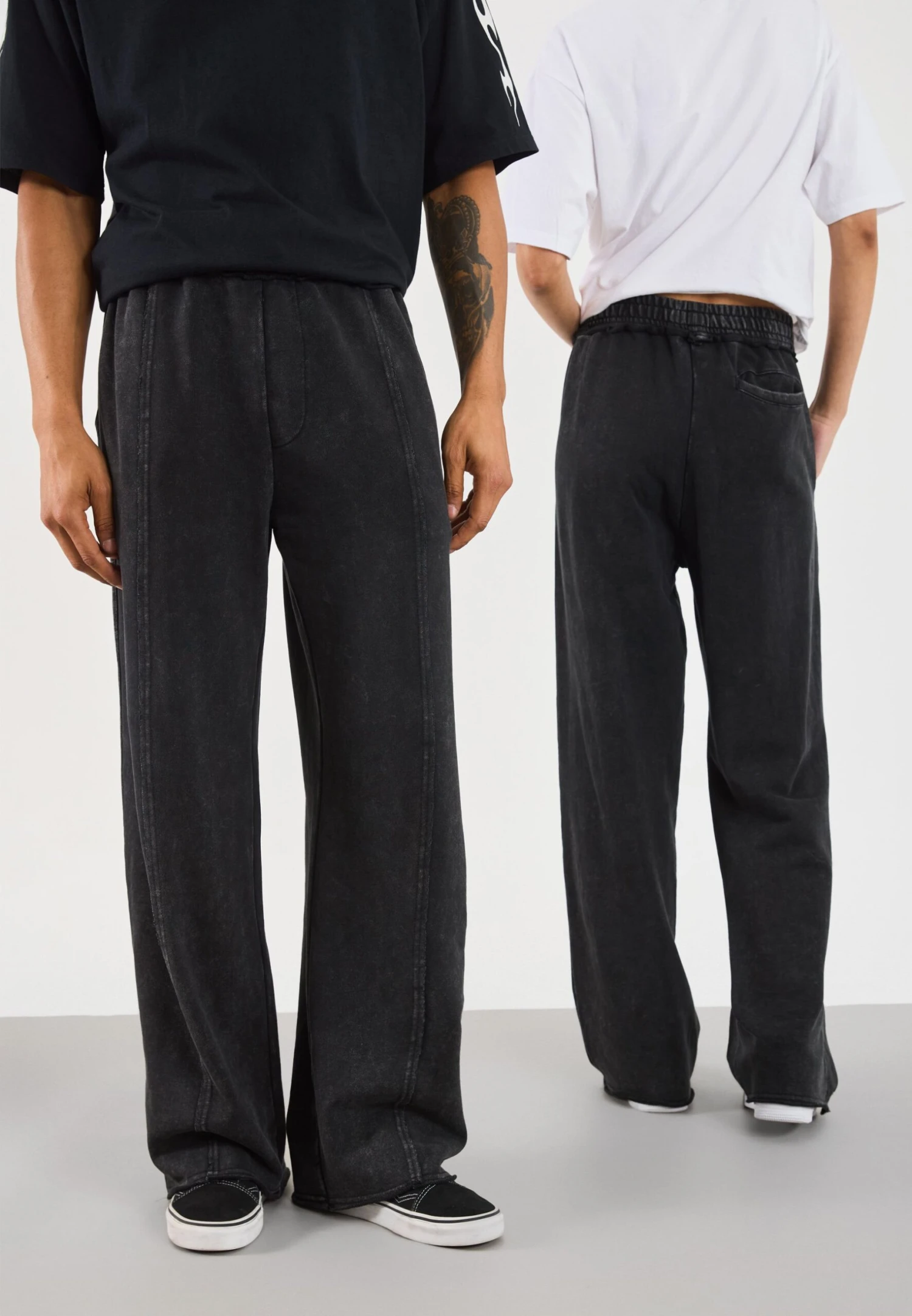 YOURTURN UNISEX - Tracksuit Bottoms - Washed Dk Grey 5 YOURTURN UNISEX - Tracksuit Bottoms - Washed Dk Grey - Image 3