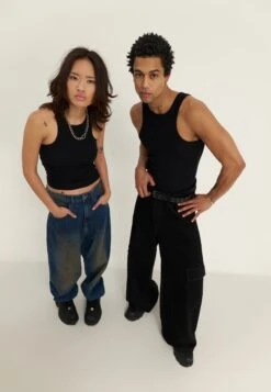 YOURTURN BASIC RIB MUSCLE RACER TANKS UNISEX 2 PACK - Top - Black 22 YOURTURN BASIC RIB MUSCLE RACER TANKS UNISEX 2 PACK - Top - Black -Yourturn Shop ccc48703f22d488494ab61604cc92fa5