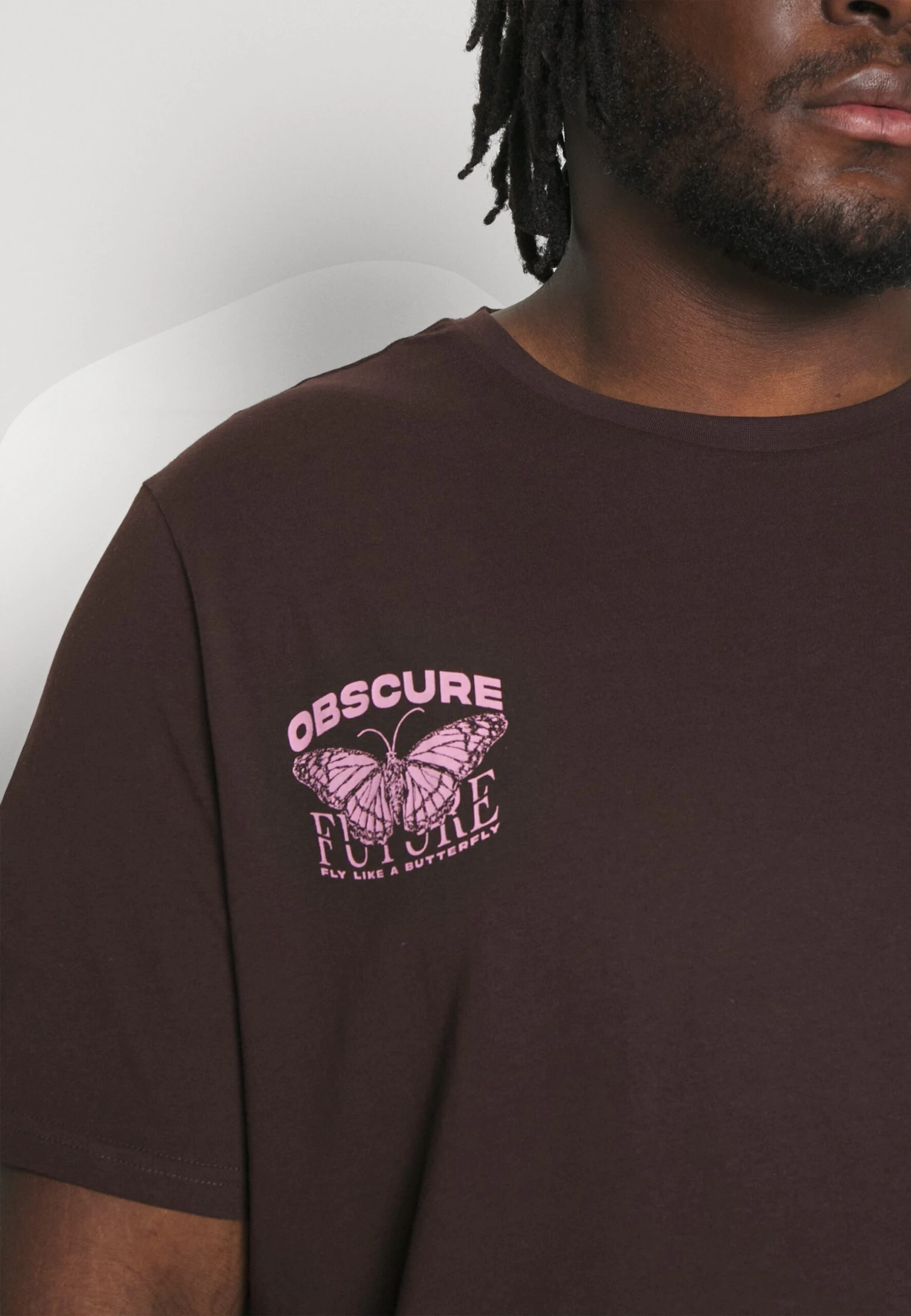 YOURTURN Print T-Shirt - Dark Brown 8 YOURTURN Print T-Shirt - Dark Brown - Image 6