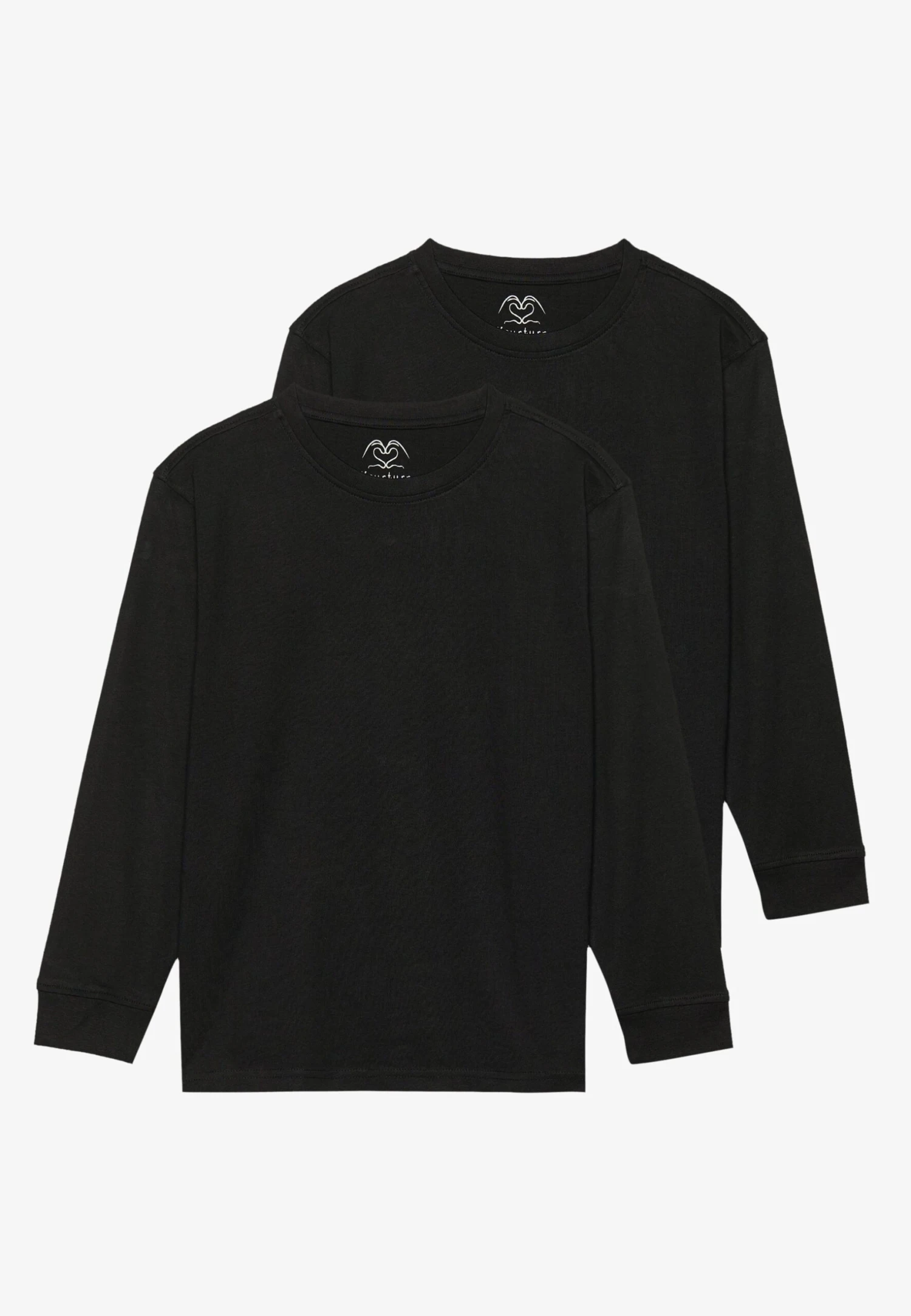 UNISEX 2 PACK - Long Sleeved Top - Black 8 UNISEX 2 PACK - Long Sleeved Top - Black - Image 6
