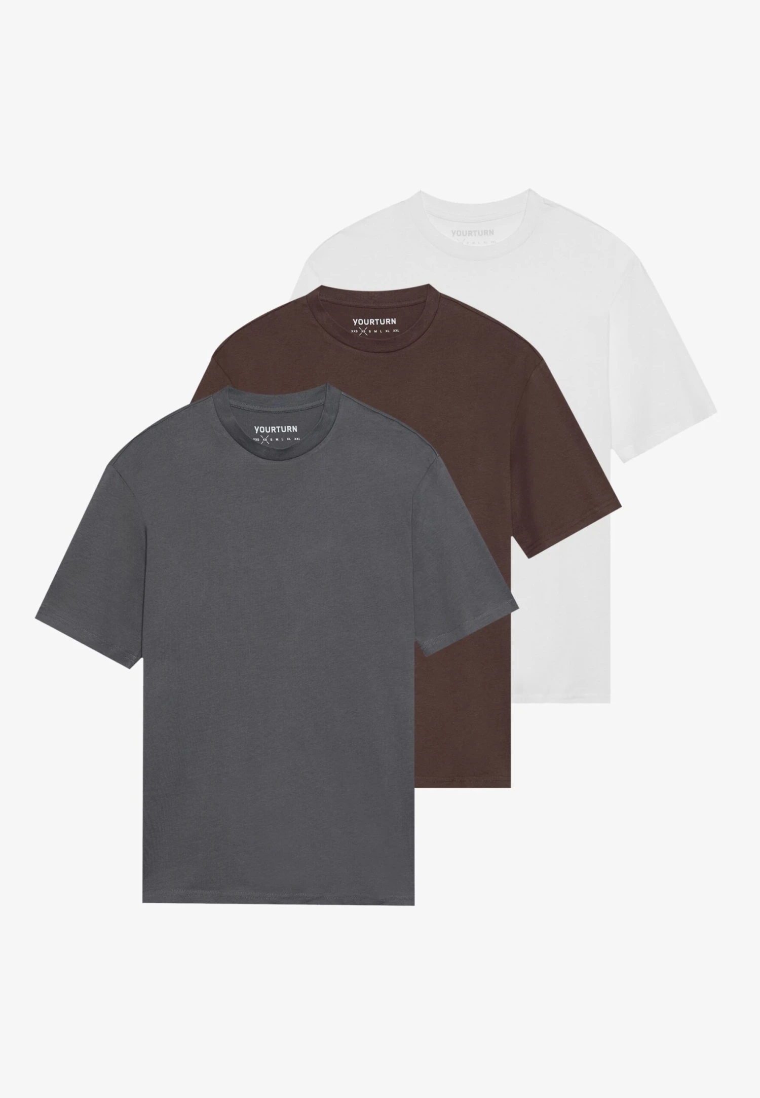 YOURTURN UNISEX 3 PACK BASIC OVERSIZED T-SHIRT - Basic T-shirt - Royal Blue/white/light Blue 15 YOURTURN UNISEX 3 PACK BASIC OVERSIZED T-SHIRT - Basic T-shirt - Royal Blue/white/light Blue - Image 13