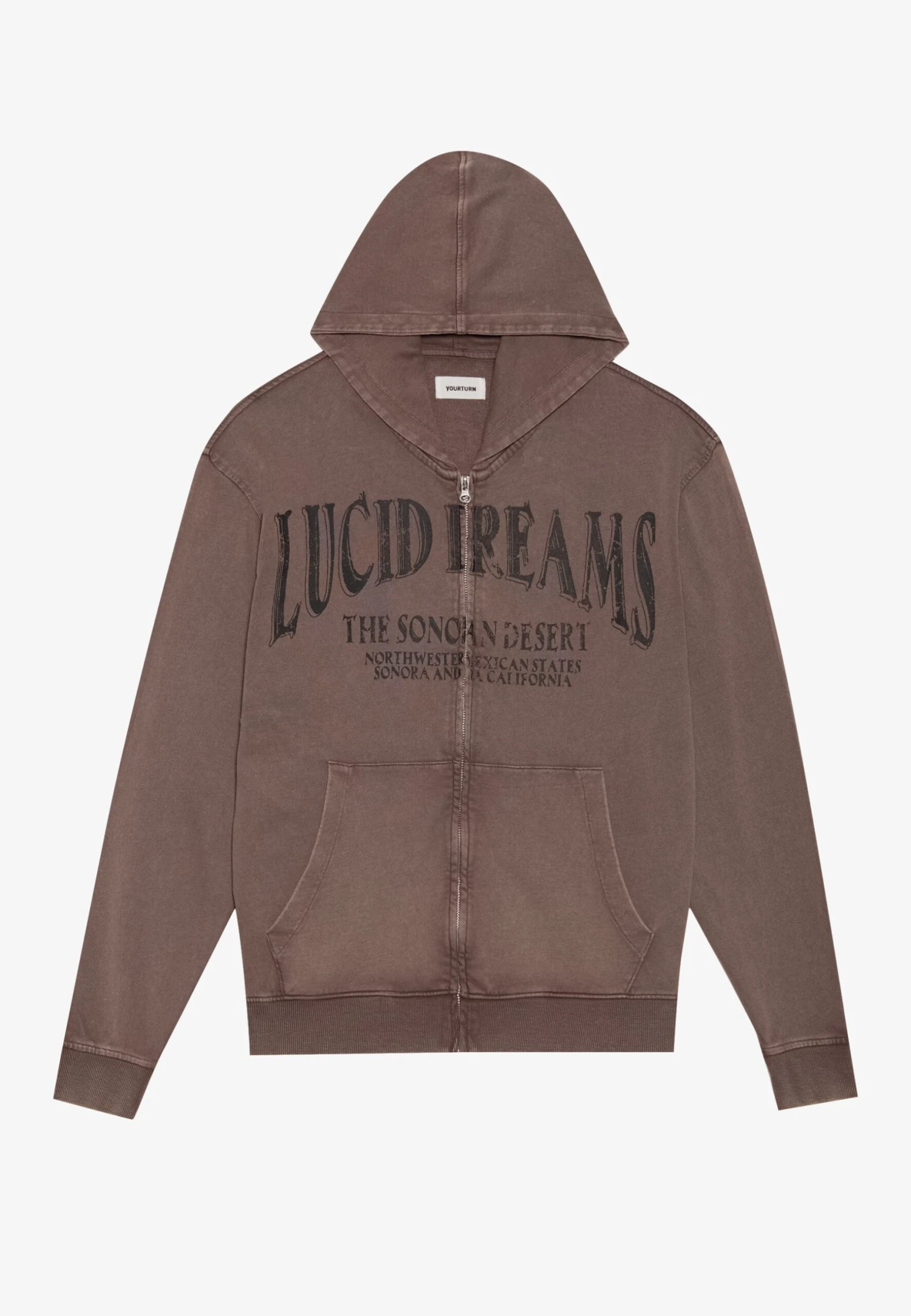 YOURTURN UNISEX - Sweatshirt - Brown Wash 8 YOURTURN UNISEX - Sweatshirt - Brown Wash - Image 6