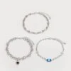 YOURTURN UNISEX 3 PACK - Bracelet - Silver-coloured