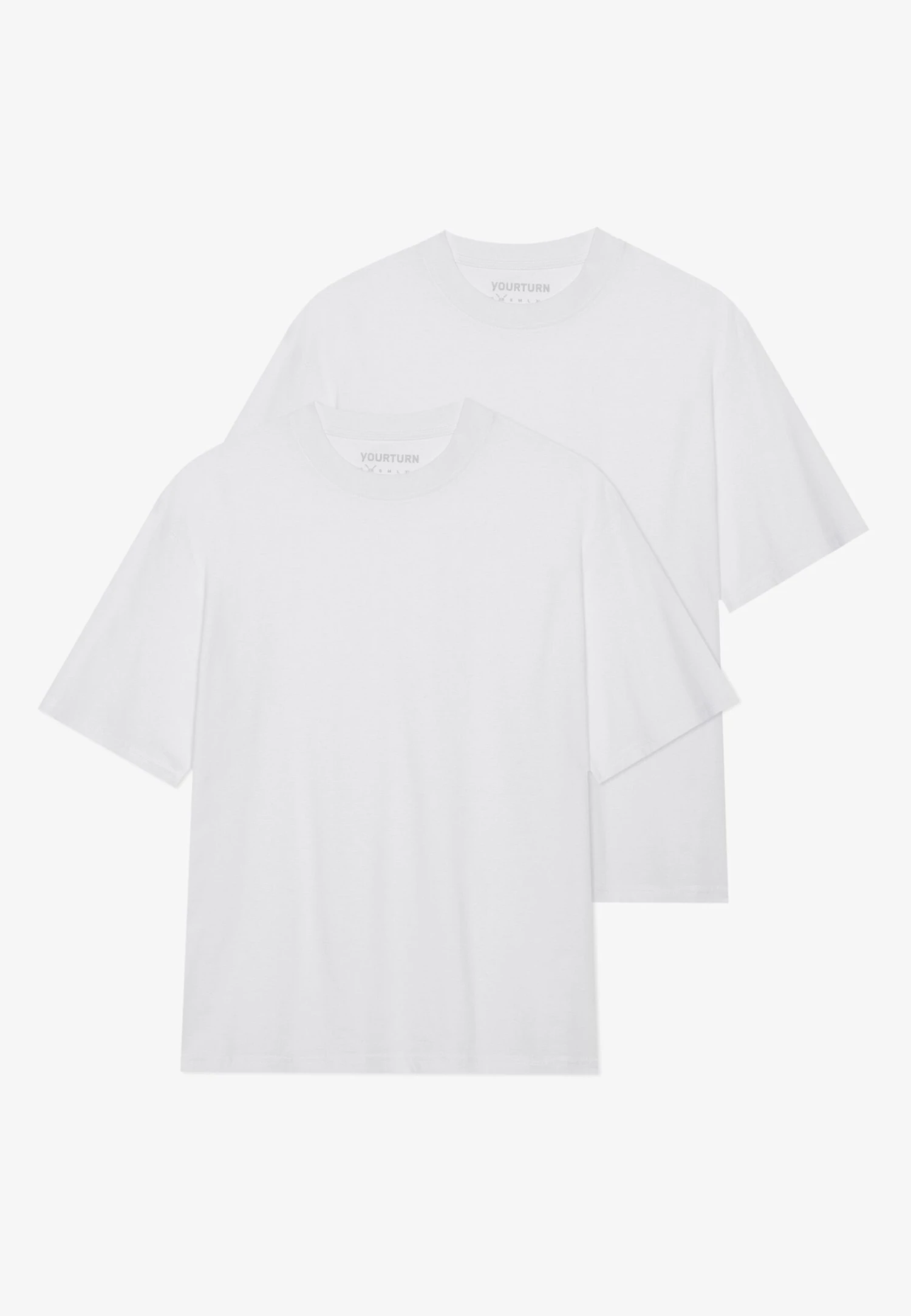 YOURTURN UNISEX 2 PACK BASIC BOXY T SHIRT - Basic T-shirt - Coffee Bean/egret 12 YOURTURN UNISEX 2 PACK BASIC BOXY T SHIRT - Basic T-shirt - Coffee Bean/egret - Image 10