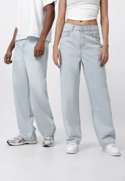 YOURTURN UNISEX - Straight Leg Jeans - Light Blue Denim