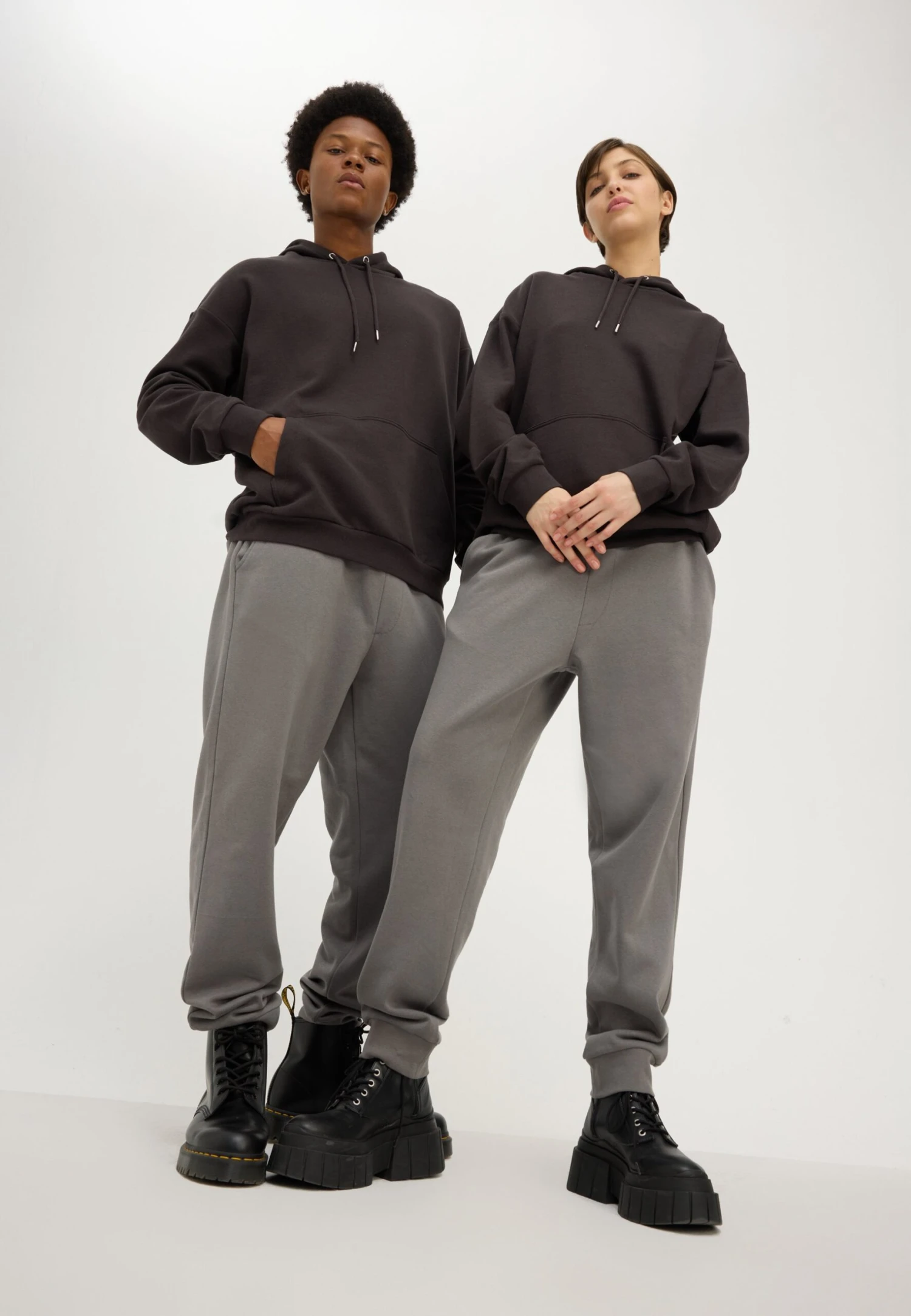 YOURTURN UNISEX 2 PACK - Sweatshirt - Black/grey 3 YOURTURN UNISEX 2 PACK - Sweatshirt - Black/grey