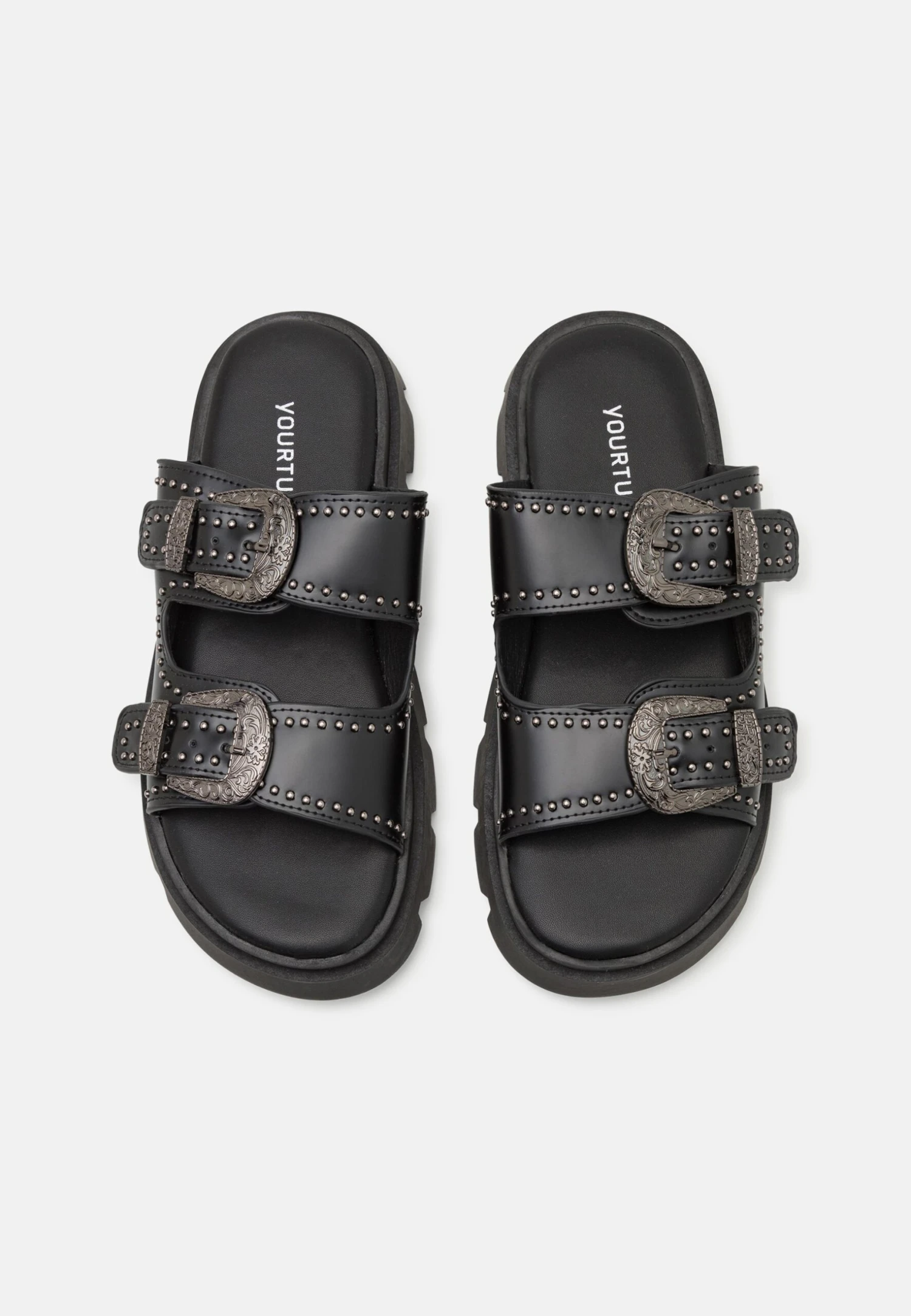 YOURTURN UNISEX - Mules - Black 6 YOURTURN UNISEX - Mules - Black - Image 4