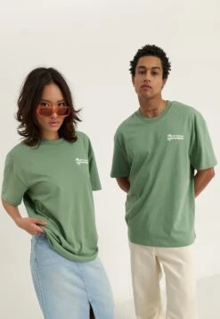 YOURTURN UNISEX - Print T-shirt - Green -Yourturn Shop df89e060e79c4435b4dbc049377f7bb4