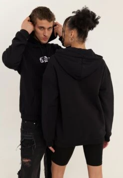 YOURTURN UNISEX - Hoodie - Black/white -Yourturn Shop e25456d48e54472689a01e2fe4962993