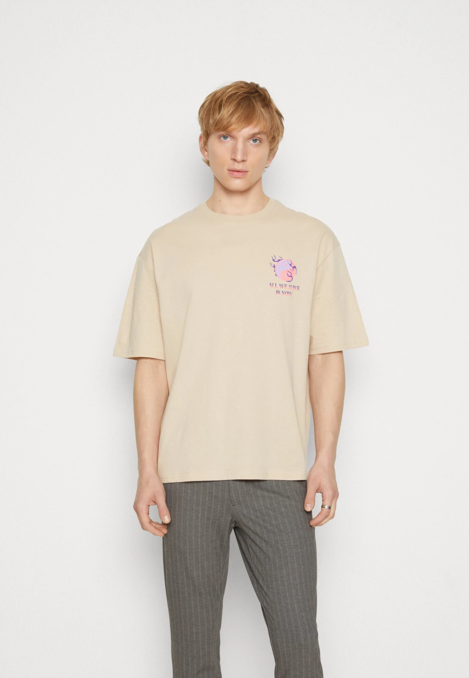 YOURTURN Graphic Tee Unisex - Print T-Shirt - Beige 3 YOURTURN Graphic Tee Unisex - Print T-Shirt - Beige