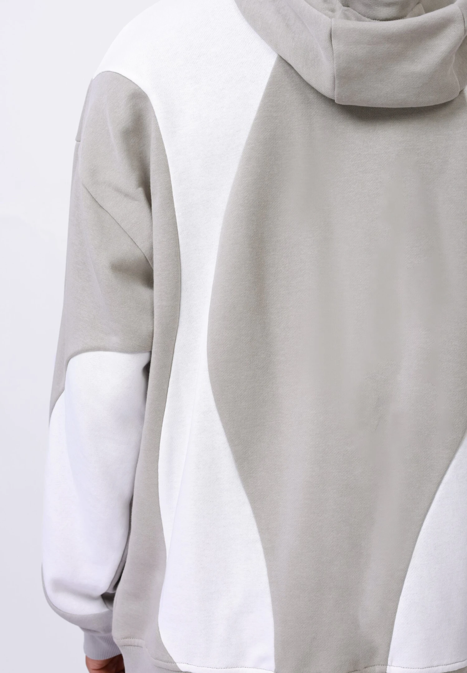 YOURTURN UNISEX - Hoodie - Grey/cream/white 6 YOURTURN UNISEX - Hoodie - Grey/cream/white - Image 4