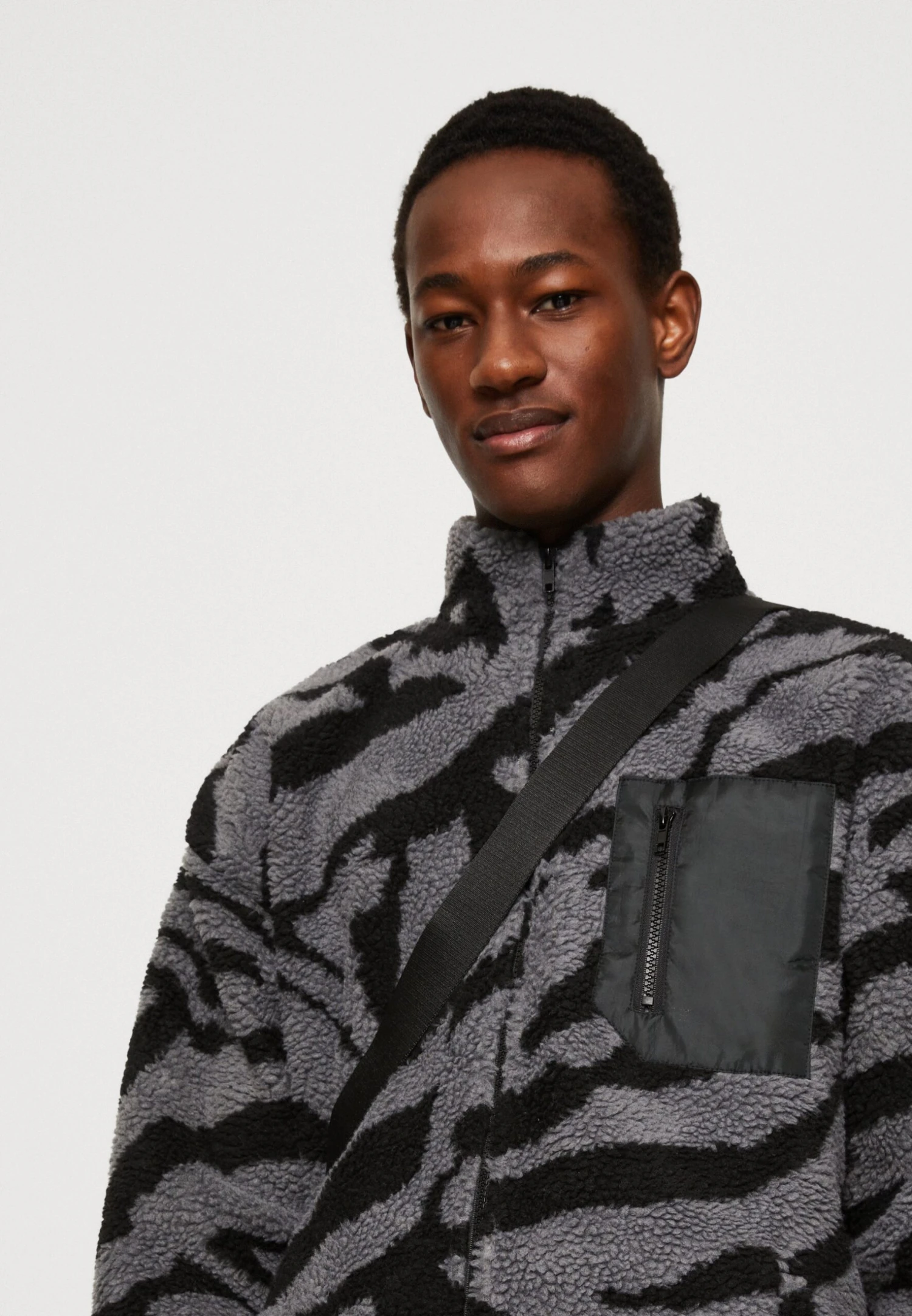 YOURTURN Unisex - Fleece Jacket - Grey 6 YOURTURN Unisex - Fleece Jacket - Grey - Image 4