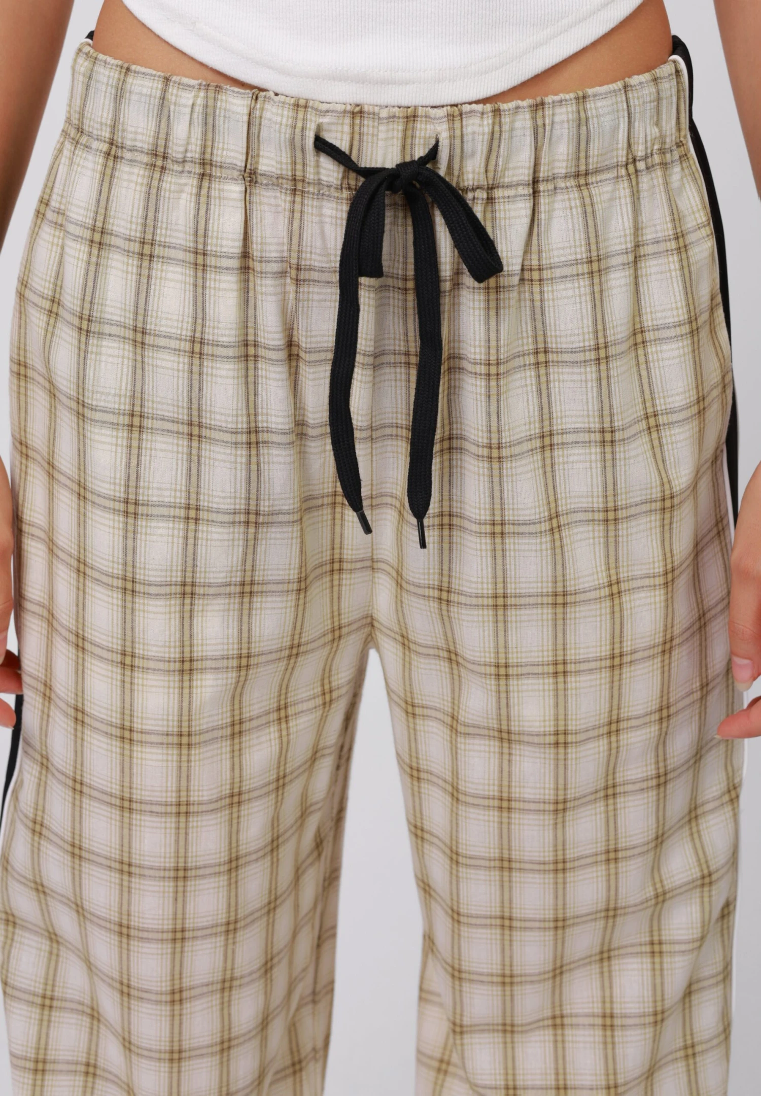 YOURTURN UNISEX - Trousers - Khaki/black 8 YOURTURN UNISEX - Trousers - Khaki/black - Image 6