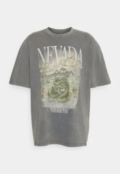 YOURTURN Nevada Wash Graphic Tee Washed - Print T-Shirt - Charcoal 10 YOURTURN Nevada Wash Graphic Tee Washed - Print T-Shirt - Charcoal -Yourturn Shop e59d9e6423b9457a9c28d61bafaf9fe9