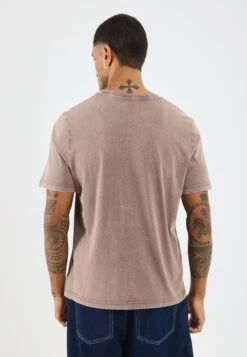 YOURTURN UNISEX - Print T-shirt - Washed Brown -Yourturn Shop e8dc8855837f49e08833b85bc3f1b634