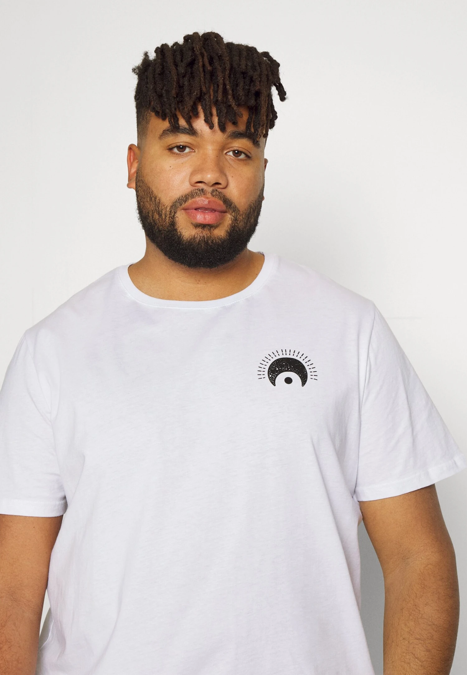 YOURTURN Eye Moon Tee Unisex - Print T-Shirt - White 7 YOURTURN Eye Moon Tee Unisex - Print T-Shirt - White - Image 5